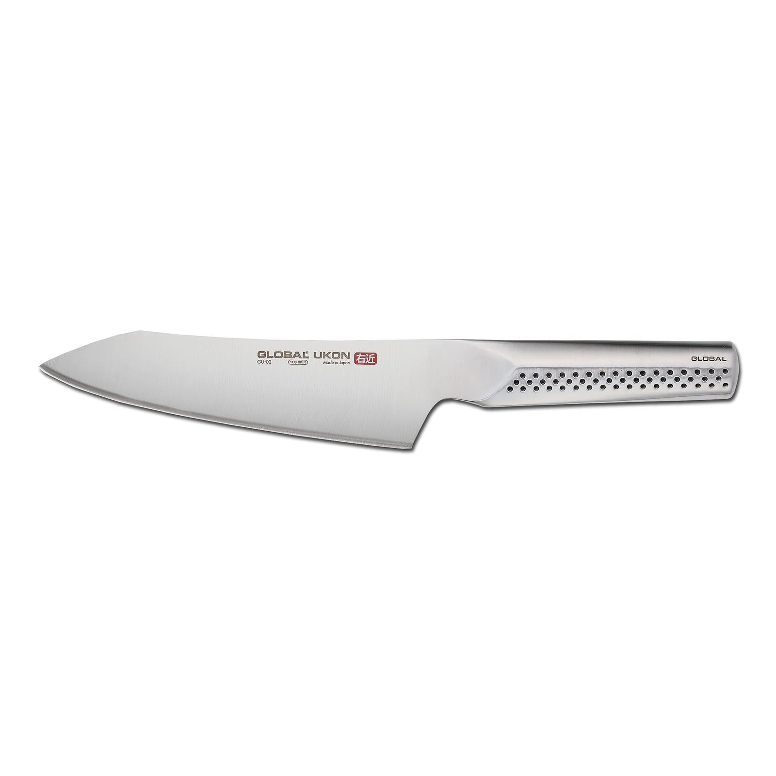 Photo 1 of Global Ukon 7 inch Asian Chef Knife - Lightweight Japanese Stainless Steel, Razor Sharp Edge, Ambidextrous Thumb Rest, Made in Japan, GU-02