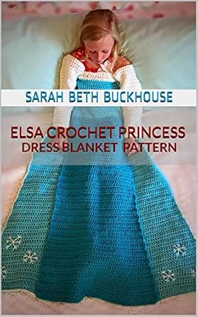 Elsa Crochet Princess Dress Blanket 