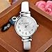 Top Plaza Women Casual Chic Simple Bangle Cuff Bracelet Dress Quartz Watch 6.5 Inches