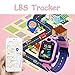 LDB Direct Kids Smart Watch,LBS/GPS Tracker SOS Call Waterproof Smartwatch Phone with Touch Screen Two Way Call Game Compatible iOS Android 2G for Boys Girls Christmas Birthday Gifts (Pink)