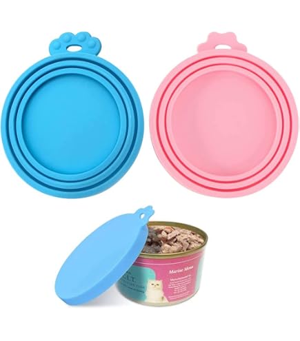 Ouvre-boîte Et Couvercle Sous Vide Andiker Pour Animaux - Cuillère Silicone Intégrée, Compatible Boîtes Tailles Variables