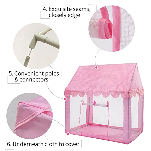 InnoFun Kids Princess Castle Play Tent, Children Playhouse,Girls Personal Playing Zone (Balls&Lights not included)