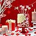 TecUnite 1000 Pieces Valentine Confetti Red Heart Table Confetti for Valentines Day Wedding Decoration