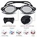 Swim Goggles! HENDGO Swimming Goggles No Leaking Anti Fog Shatterproof UV Protection,free Silicone Nose Clip Ear Plugs and Protection Case Swim Goggles Suit for Men Women-Best Swim Glasses (Black)