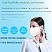 Wecolor 120 Pack Disposable Face Masks with Elastic Ear Loop 3 Ply Breathable, Suitable for Home, School, Office and Outdoors (White)
