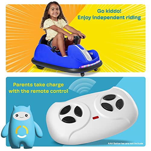 Kidzone 12V 2 Driving Mode (Steering Wheel/Joystick) Ride On Bumper Car
