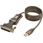 TRIPP LITE USB to RS232 Serial Adapter Cable USB-A to DB25 DB9 M/M 5-Feet (U209-005-DB25)