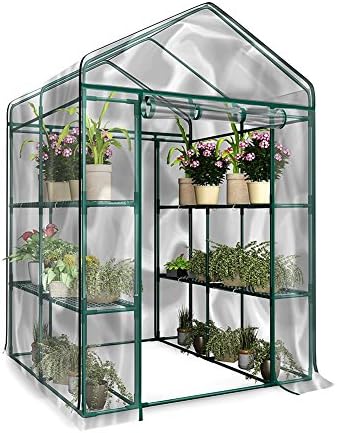 Ntribut Greenhouse Cover Greenhouse Tents Plants Warmhouse Greenhouse Replacement Cover Grow Protector PVC Corrosion-resistant 143X73X195cm