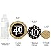 Big Dot of Happiness Adult 40th Birthday - Gold - Birthday Party Giant Circle Confetti - Party Decorations - Large Confetti 27 Count