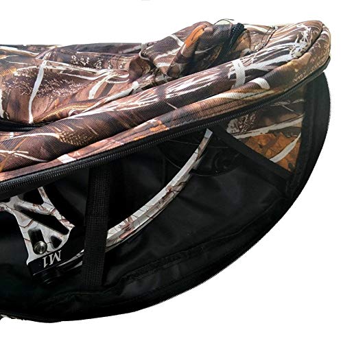 Vaorwne Archery Compound Bow Bag Bow Holder Arrows Tube Protect Bow Archery Case 95 45cm, Protector Compact Bow Case Camouflage Canvas Bow Bag,Sturdy and Durable - Thumbnail 3