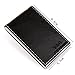 CC1007 Web Beige Business Presents For World Wide Card Holder Black Leather Card Case Handmade Fabric Excellent Formal Wear By Y&G