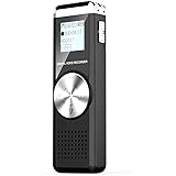 Voice recorder for lectures tape recorder with MP3 BOYA 8GB audio recorder digital voice activated sound recorder portable USB mini dictaphone playback easy operation