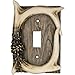 Rivers Edge Products Rivers Edge Products Standard Light Switch Cover Plate - Single Toggle - Poly-Resin Decorator Wall Switch Plate Cover with Screws - Hand-Painted Wall Decor for Home, Cabin,