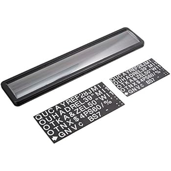 magnetic plate name nameplate quartet inches characters