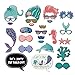 Mermaid Photo Booth Props Portable Little Mermaid Photo Props Personalized Baby Shower Birthday Party Decorations Supplies 26 PCS