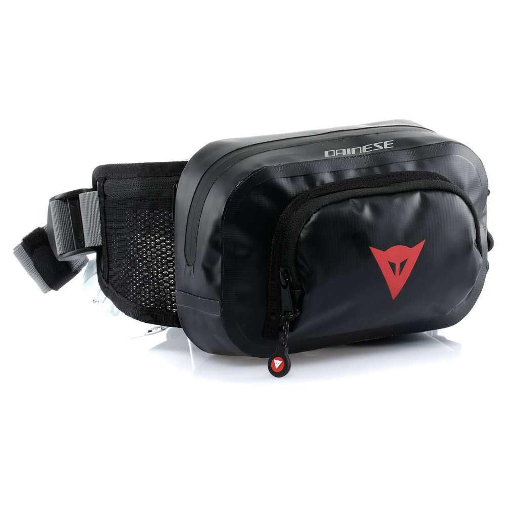 Dainese - Explorer Waist Bag 1.8L, Waterproof Bum Bag, for Men and Women, Black