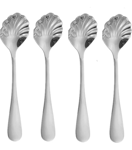 Cucharillas Postre Con Notas Musicales Plateadas, Acero Inoxidable 304, Juego De 4 Cucharillas Postre Con Notas Musicales Plateadas, Acero Inoxidable 304, Juego De 4