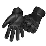 accmor Touch Screen Tactical Gloves Military Rubber Hard Knuckle Full Finger Gloves for Motorcycle Paintball Airsoft Cycling Hiking Camping Hunting