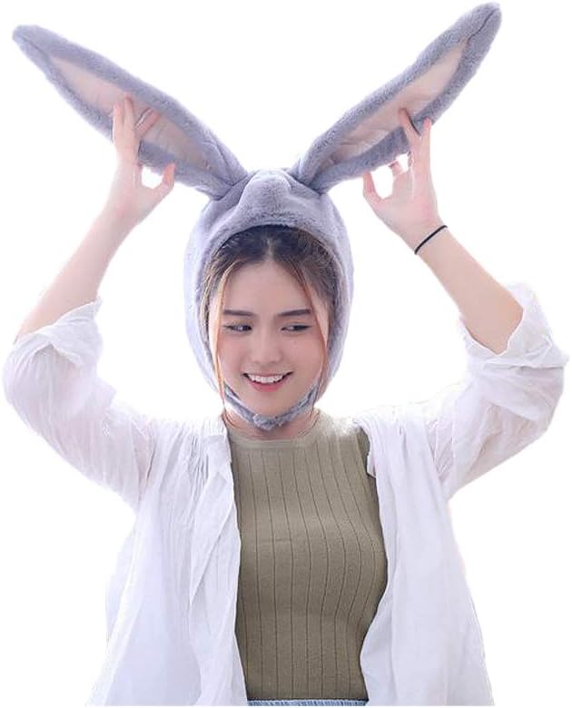 Cuteboom Rabbit Hat Eastern Bunny Hat Bunny Ears Funny Party Hats Holiday Hat Cute Costume for Men and Women (Pink): Clothing