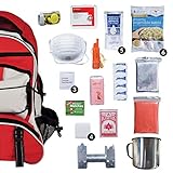 Wise Company Survival Kit, Food and Emergency Supply Backpack, Red