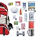 Wise Company Survival Kit, Food and Emergency Supply Backpack, Red