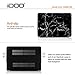 iDOO Marble Pattern Case for [ MacBook Air 11 inch ] (Model: A1370 and A1465 )- Matte Rubber Coated Hard Shell Cover - Black