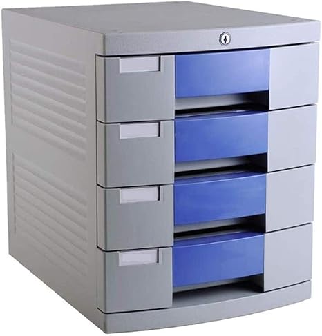 Amazon Co Jp Hemfv デスクトップファイルキャビネットロックofficeファイルキャビネット で4つのレイヤードキュメント ツール キッズクラフト用品ファイリング 整理紙用 ホーム キッチン