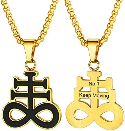 Amazon.com: Blowin Black Stainless Steel Church of Satan Satanic