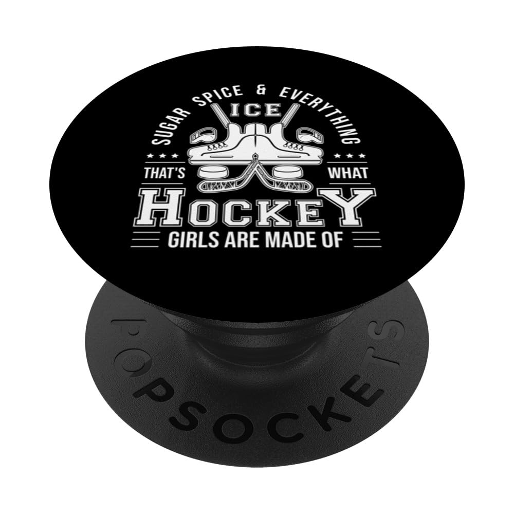 Sugar Spices Everything Ice Female Hockey Player Women's PopSockets Swappable PopGrip