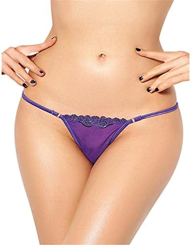 Madehappy Lace Plus Size String Hollow Out Women Underwear Panties Hot Erotic Bragas Sexy T-Back Thongs Briefs PW5083 Purple XXXL