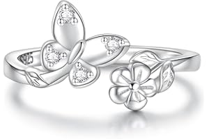 SARIEL 925 Sterling Silver Toe Rings for Women Boho Adjustable Mid Finger Rings Summer Vacation Ocean Beach