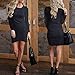 ECOWISH Women's Casual Crew Neck Short Ruched Bodycon Irregular Hem Mini Dress