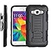 Galaxy Core Prime Case, Galaxy Core Prime Case, Starshop Full Protection Kickstand Case with Belt Clip and Premium Screen Protector Black
