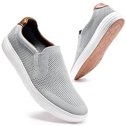 konhill Men's Slip on Sneaker - Knit Walking