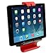 Aduro U-Grip Adjustable Universal Fridge / Wall Mount for Tablets, Apple iPad, Galaxy Tablet (Retail Packaging) (Black/Red)