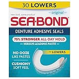 Sea Bond Denture Adhesive, Original Lowers, 30 Count