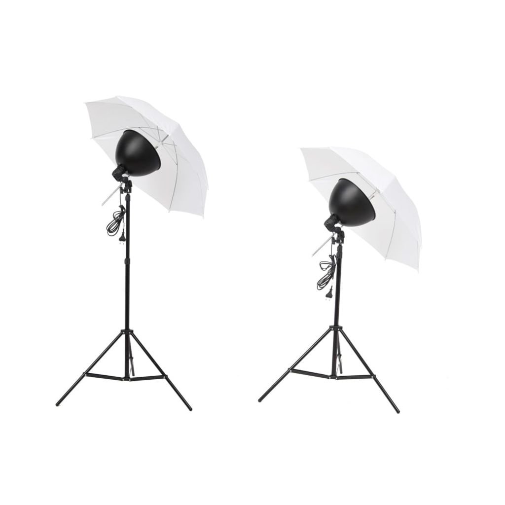 vidaXL Kit studio 2 lampes daylight & accessoires
