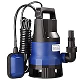 Yescom 1HP 3432GPH 750W Submersible Dirty Clean Water Pump Swimming Pool Pond Flood Drain Heavy Duty Water Transfer