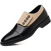 TBDZBXT Men's Dress Suede Loafers - Slip-on Business Formal Shoes