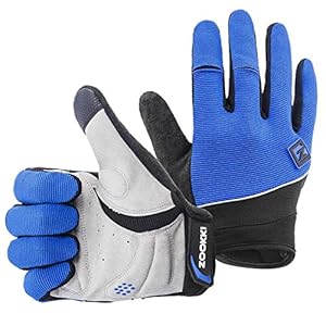 ZOOKKI Cycling Gloves Mountain Bike Gloves Road Racing Bicycle Gloves Light Silicone Gel Pad Riding Gloves Touch…