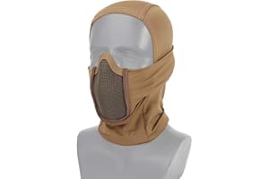 OAREA Tactical Full Face Mask Balaclava Cap Motorcycle Army Airsoft Paintball Headgear Metal Mesh Hunting Protective Mask