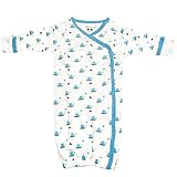 Babysoy Organic Cotton Pattern Kimono Bundler Gown