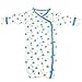 Babysoy Organic Cotton Pattern Kimono Bundler Gown (Whale 0-3 Months)
