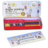 NPW-USA Finger Printing Art Set In Tin Circus Animals Arts and Crafts Kit