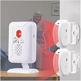 Upgrade Professional Bed Sensor Alarm and Fall Prevention for Elderly/Dementia and More,Caregiver Pager Motion Sensor with 5 Volume Level