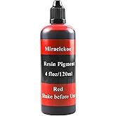 Red Epoxy Resin Color Dye Colorant Liquid Epoxy Resin Pigment,Translucent,120ml