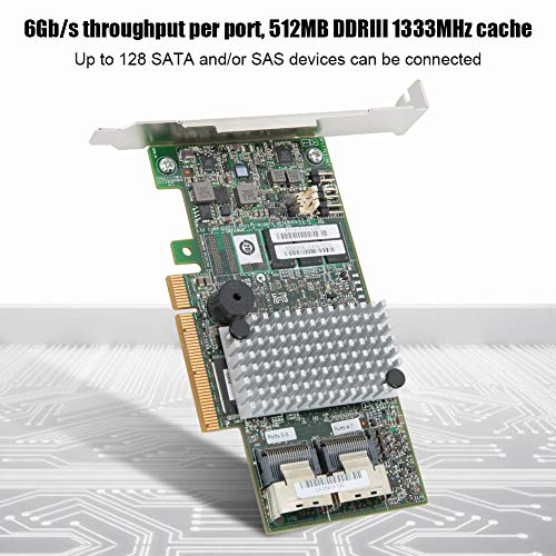 fo sa 512MB DDRIII 1333MHz Disk Array Card, SAS2208 Dual-core Master Chip 8 SATA+SAS Port 6Gb / s Cache Controller Card Support OCE/RLM
