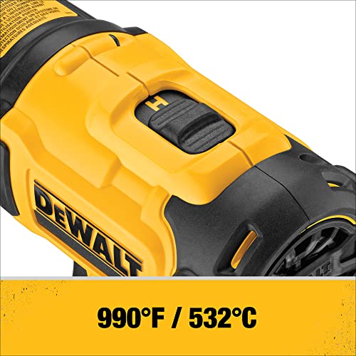 DEWALT 20V MAX Heat Gun, Cordless, Up to 990 Degrees, 42 Minutes of Run