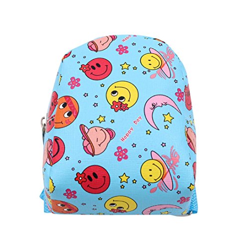 Rucan Doll Backpack Double Straps Schoolbag for 18 inch Our Generation American Girl Doll (A)