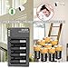 DULEX 12-Pack CR123A Rechargeable Batteries 700mAH 3.7V RCR123A Lithium Batteries with Charger Compatible Arlo VMC3030 VMK3200 VMS3130 3230C 3430 3530 Security Cameras Alarm System